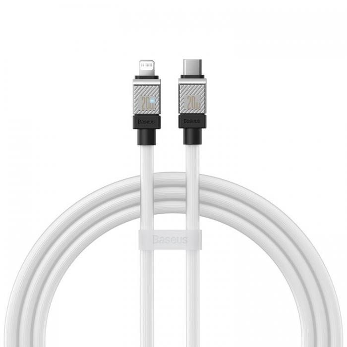 BASEUS - Baseus USB-C Till Lightning Kabel 20W 2m CoolPlay - Vit