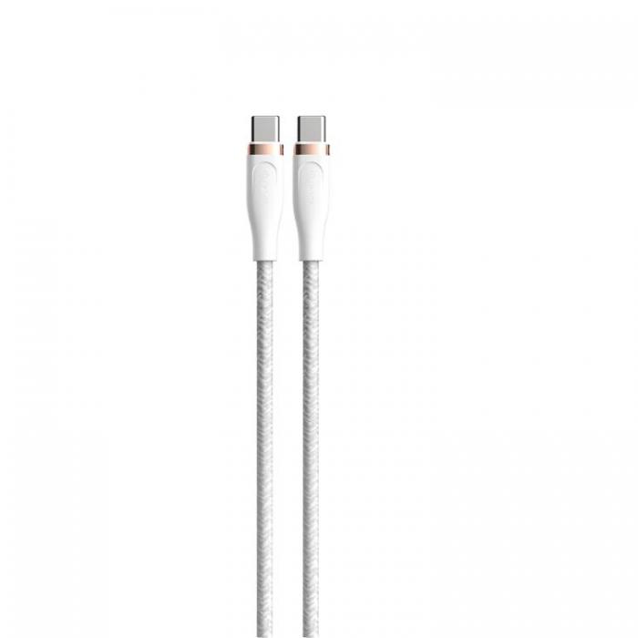 Devia - Devia USB-C Till USB-C 60W Kabel 3A 1.5m Star EC320 PD Vit