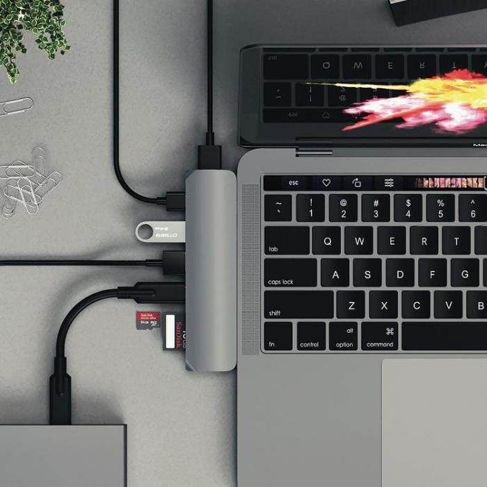 Satechi - Satechi USB-C Pro Hub med 4K HDMI 85W - Space Gr