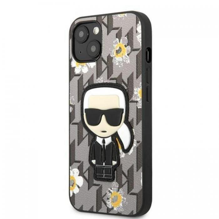 KARL LAGERFELD - Karl Lagerfeld iPhone 13 mini Skal Flower Ikonik Karl - Gr