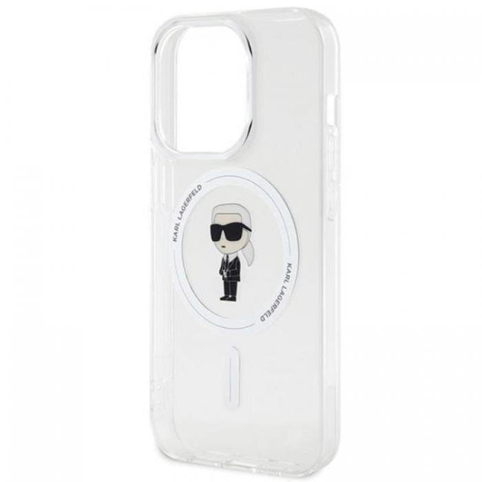 KARL LAGERFELD - Karl Lagerfeld iPhone 15 Pro Mobilskal Magsafe IML Ikonik - Clear