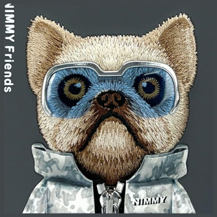 NIMMY - Nimmy iPhone 15 Mobilskal Cool & Cute 2.0 Dog - Svart