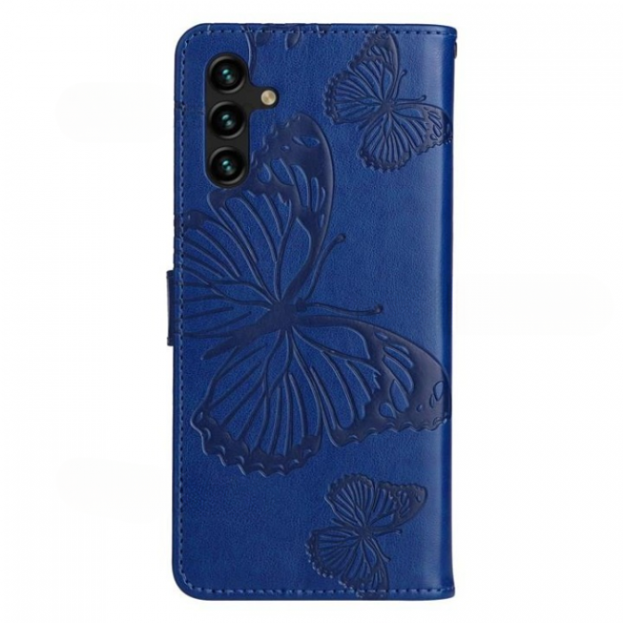 A-One Brand - Galaxy A13 4G/A04s 4G Plnboksfodral Imprinted Butterfly - Mrkbl