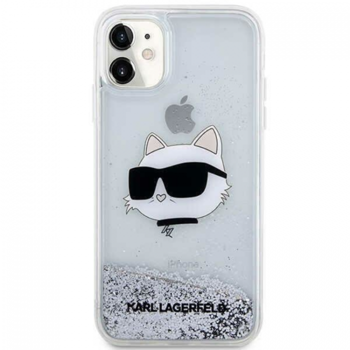 KARL LAGERFELD - Karl Lagerfeld iPhone 11/XR Mobilskal Choupette Head - Silver