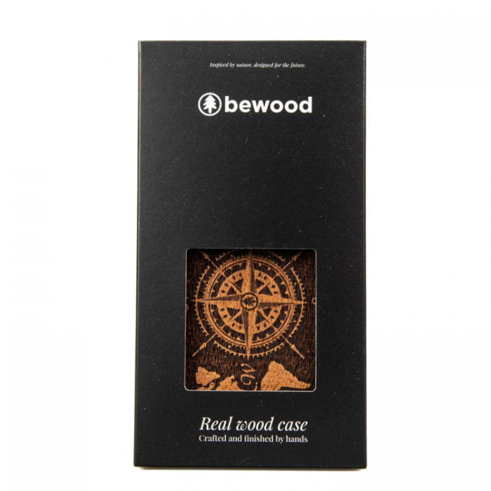 Bewood - Bewood iPhone 16 Pro Mobilskal Compass Merbau