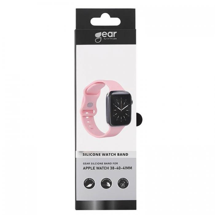 GEAR - GEAR Apple Watch 2/3/4/5/6/7/SE (41/40/38mm) Silikon Armband - Rosa