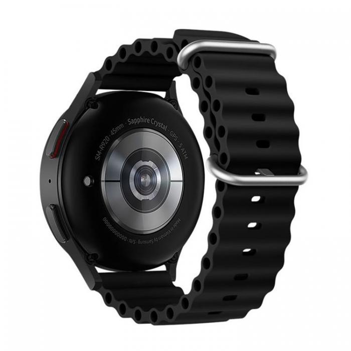 Forcell - Forcell Galaxy Watch Armband (20mm) FS01 - Svart