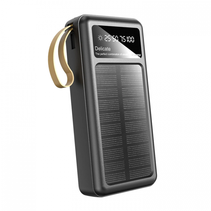 Dudao - Dudao Sol-Powerbank 20000mAh med Kablar USB/USB-C/Lightning/Micro-USB