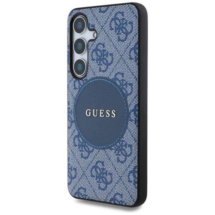 Guess - Guess Galaxy S25 Mobilskal MagSafe Round Patch Classic Logo - Bl