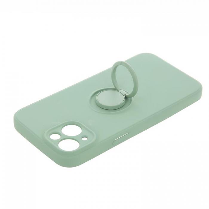 A-One Brand - iPhone 15 Pro Mobilskal Finger Grip - Mintgrn