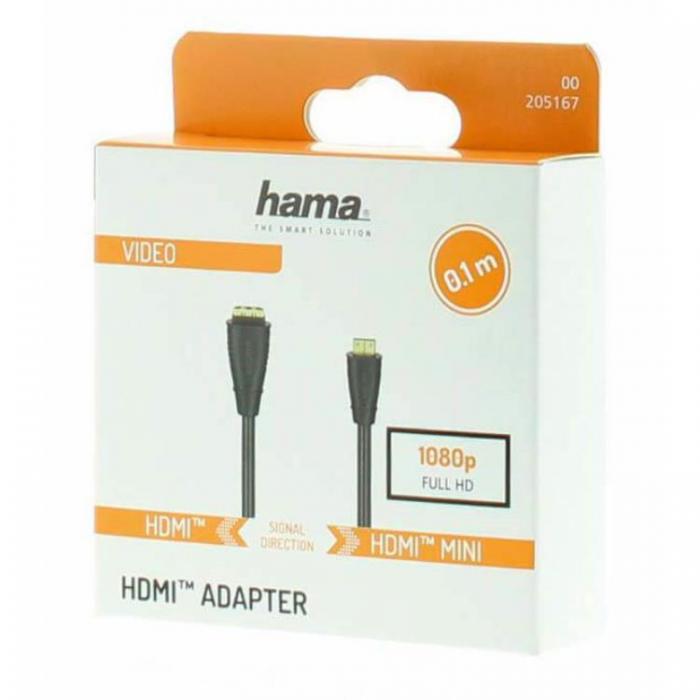 Hama - Hama Adapter HDMI USB-C-A Hane-Hona Guldplterad - Svart