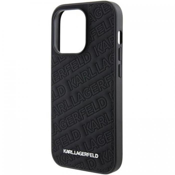 KARL LAGERFELD - KARL LAGERFELD iPhone 15 Pro Mobilskal Quilted K Pattern - Svart