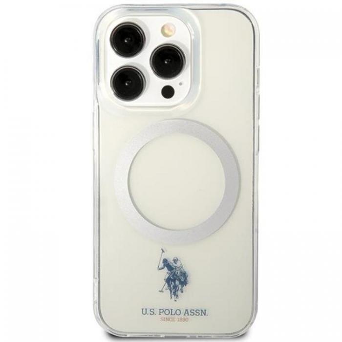 US Polo - US Polo iPhone 15 Pro Max Mobilskal MagSafe Collection - Clear