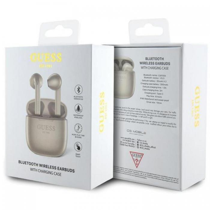 Guess - Guess TWS EST Logo Bluetooth In-Ear Hrlurar+Dockingsstation