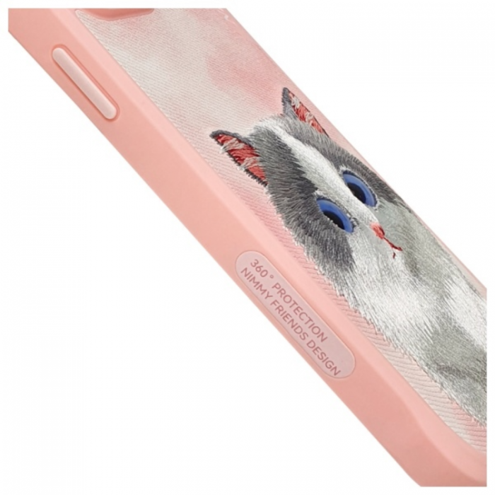 NIMMY - Nimmy iPhone 15 Pro Max Mobilskal Big Eyed Pet 2.0 Cat - Rosa