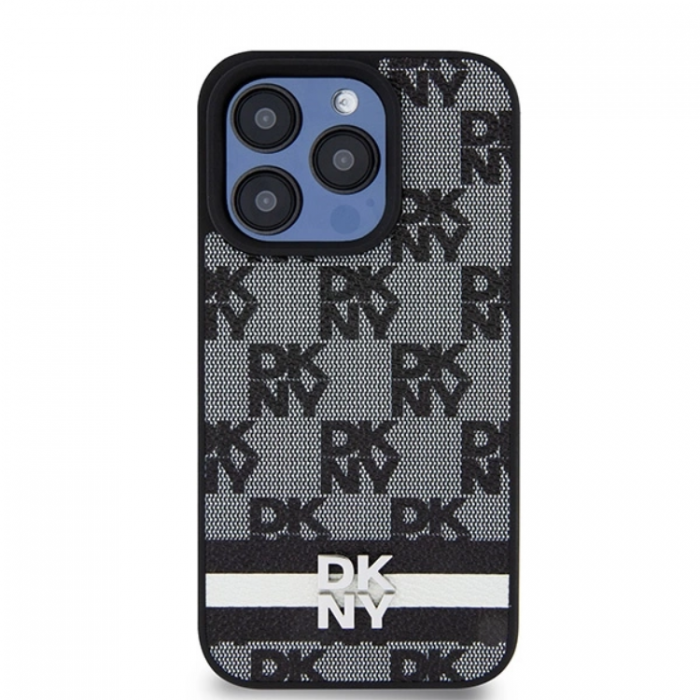 DKNY - DKNY iPhone 15 Pro Max Mobilskal Lder Checkered Mono Pattern