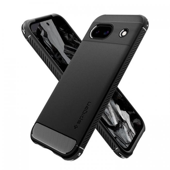 Spigen - Spigen Google Pixel 8A Mobilskal Rugged Armor - Matte Svart