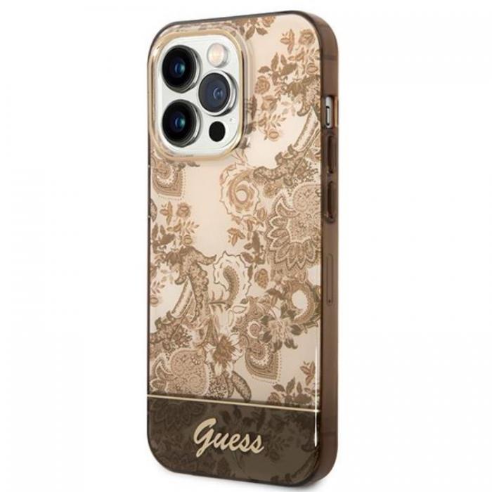 Guess - GUESS iPhone 14 Pro Skal Porcelain Collection - Ocher