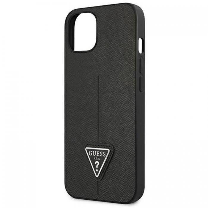 Guess - Guess iPhone 13 Mini Skal Saffiano Triangle Logo - Svart