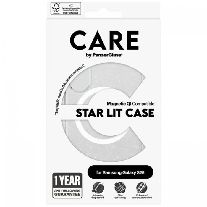 PanzerGlass - CARE By PanzerGlass Galaxy S25 Mobilskal MagSafe QI Urban Combat StarLight - Vit