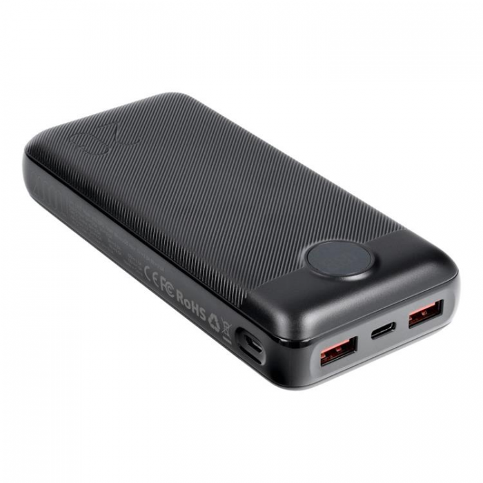 Veger - VEGER Powerbank 20000 mAh PD QC 3.0 2A 20W L20S - Svart