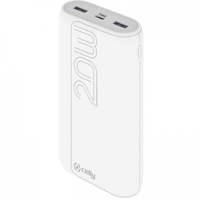 Celly - Celly PowerBank PD 20W 20.000 mAh - Vit