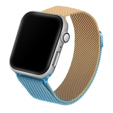 Beline - Beline Apple Watch (42/44/45/49mm) Armband Steel - Blå/Guld