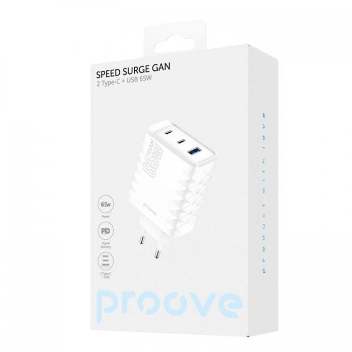 Proove - Proove Snabbladdare 65W Speed Surge Gan - Vit