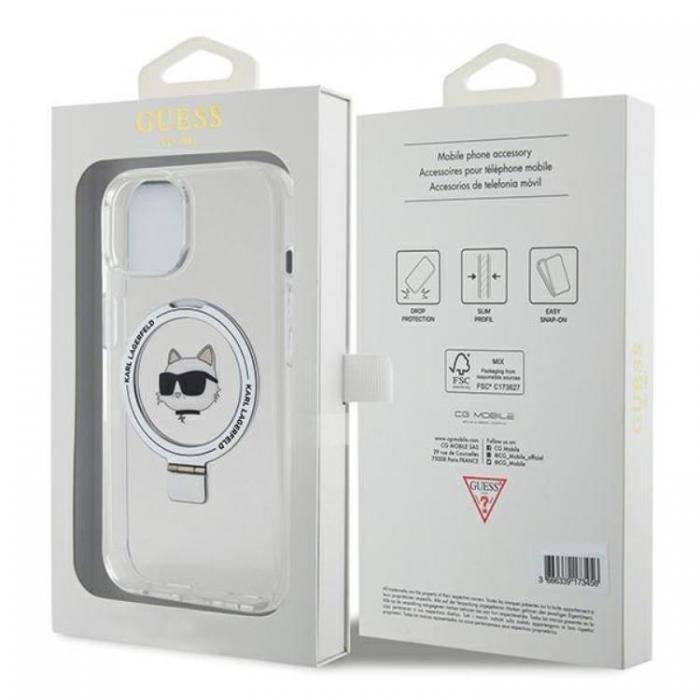 KARL LAGERFELD - KARL LAGERFELD iPhone 15 Mobilskal MagSafe Ringstll