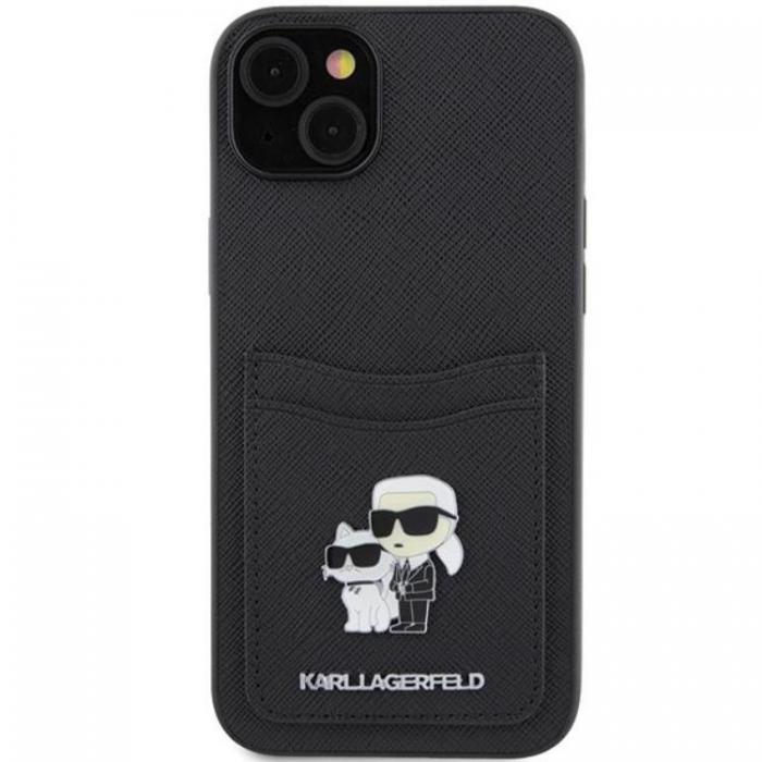 KARL LAGERFELD - Karl Lagerfeld iPhone 15 Mobilskal Korthllare Metal Logo