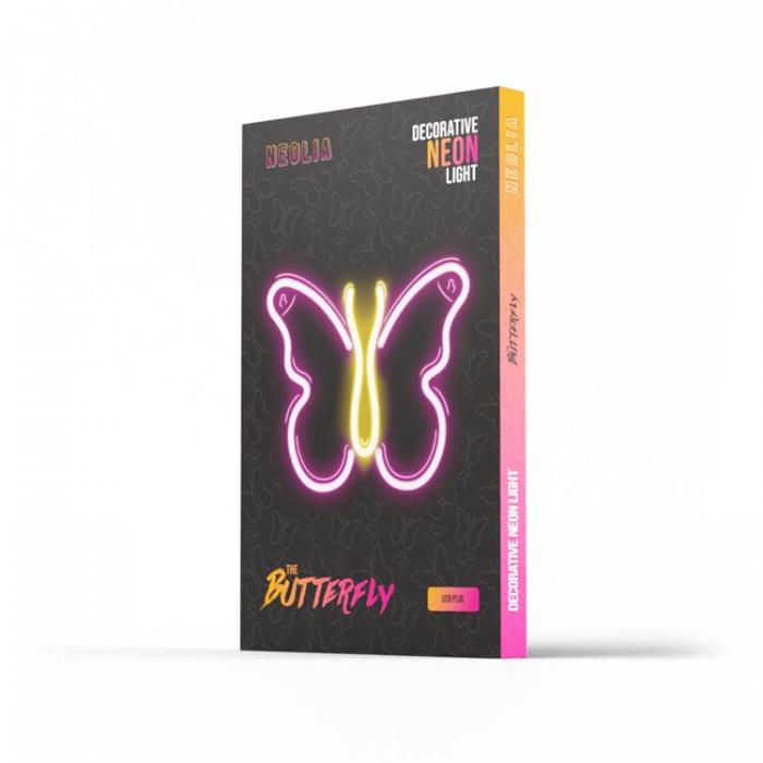 Neolia - Neolia LED Neon Light BUTTERFLY NNE03 - Rosa