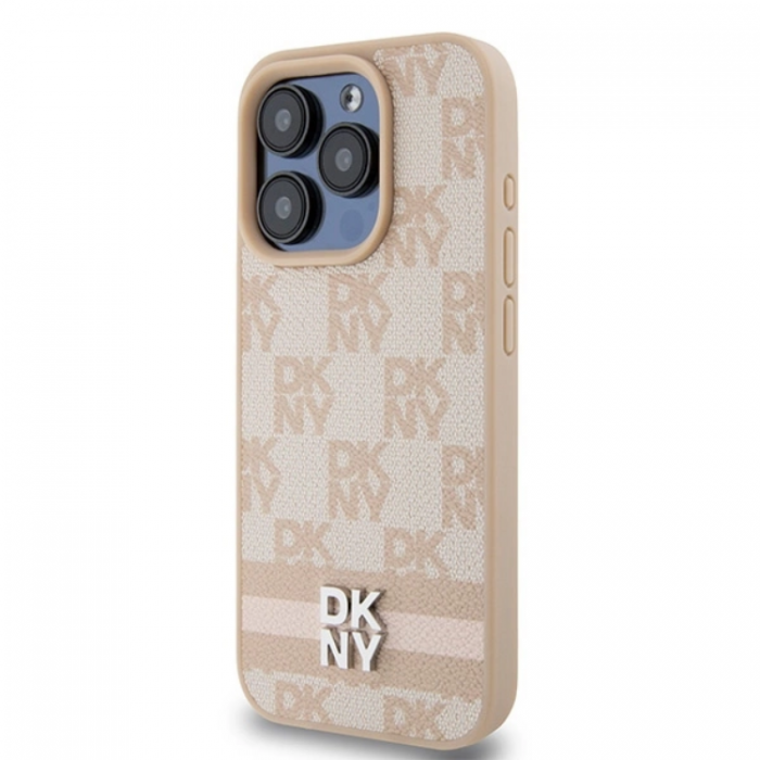 DKNY - DKNY iPhone 15 Pro Max Mobilskal Lder Checkered Mono Pattern