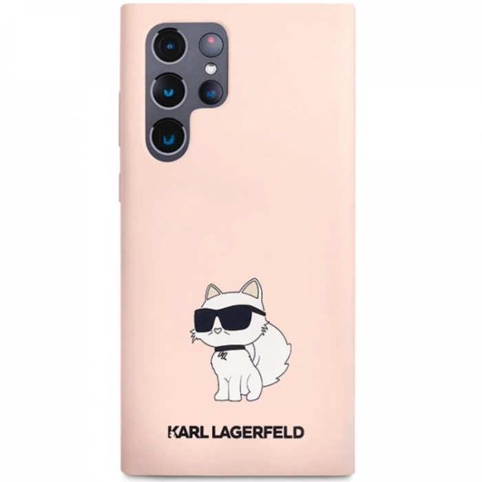 KARL LAGERFELD - Karl Lagerfeld Galaxy S24 Ultra Mobilskal Silikon Choupette - Rosa