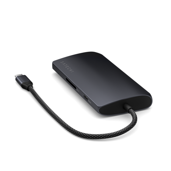 Satechi - Satechi USB-C Multiport HUB 8K med Ethernet V3 - Midnatt