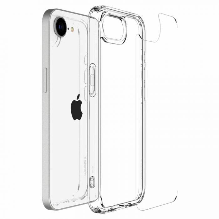 Spigen - Spigen iPhone 16e Mobilskal Ultra Hybrid - Crystal Clear