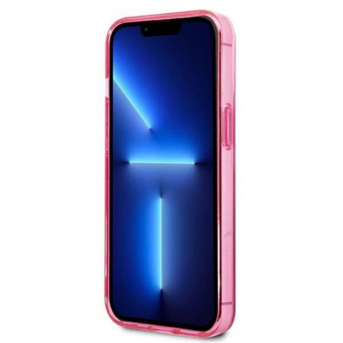 KARL LAGERFELD - Karl Lagerfeld iPhone 13 Pro Skal Gradient Ikonik Karl & Choupette - Rosa