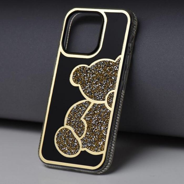 A-One Brand - iPhone 16e Mobilskal Teddy Bear - Guld