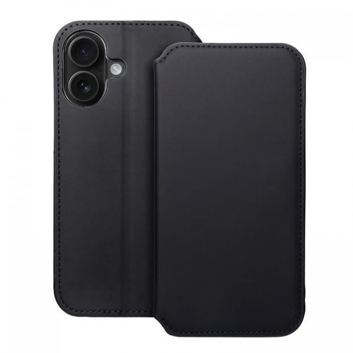 A-One Brand - iPhone 16 Plnboksfodral Dual Pocket - Svart