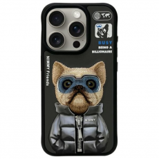 NIMMY - Nimmy iPhone 15 Pro Max Mobilskal Cool & Cute 2.0 Dog - Svart