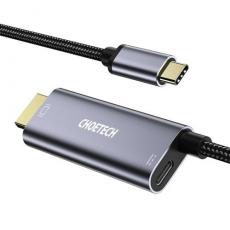 Choetech - Choetech HDMI 4K till USB-C 60W Kabel 1.8m - Grå
