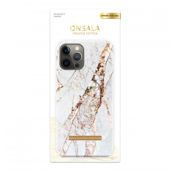 Onsala - Onsala Soft Mobilskal iPhone 13 Pro Max - Vit Rhino Marble