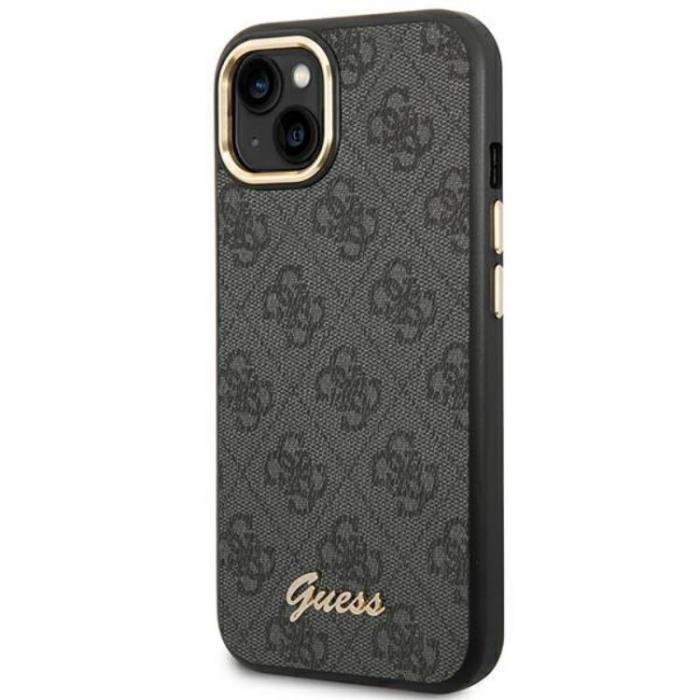 Guess - GUESS iPhone 14 Skal Vintage Gold Logo - Svart