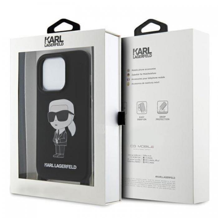 KARL LAGERFELD - Karl Lagerfeld iPhone 15 Mobilskal Crossbody Silikon Ikonik