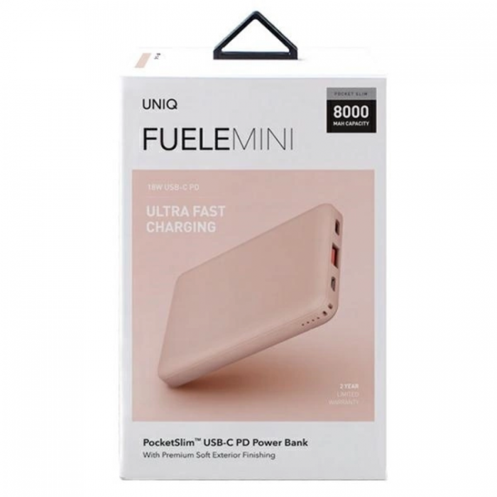 UNIQ - Uniq Powerbank 8000mAh 18W Fuele Mini - Rosa