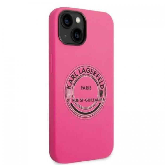 KARL LAGERFELD - Karl Lagerfeld iPhone 14 Plus Skal Silicone RSG - Rosa