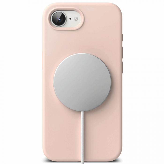 Ringke - Ringke iPhone 16e Mobilskal Magsafe Silikon Magnetic - Rosa Sand