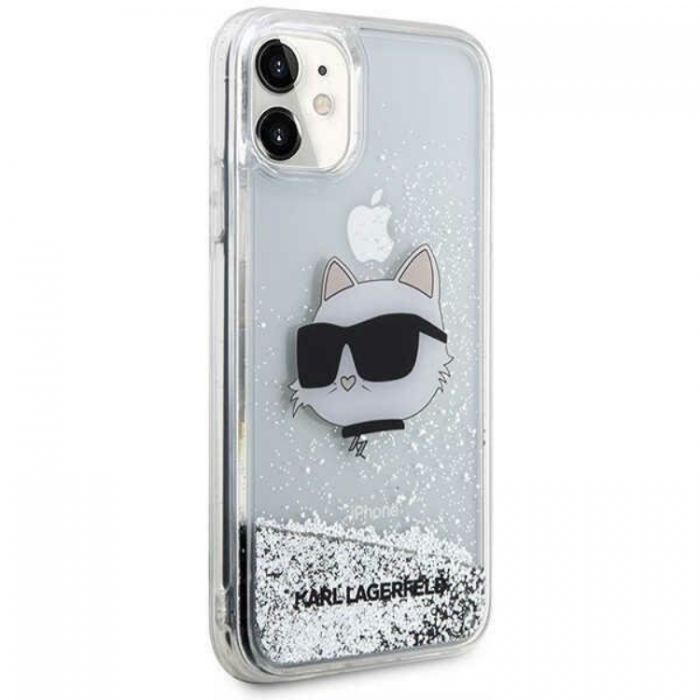 KARL LAGERFELD - Karl Lagerfeld iPhone 11/XR Mobilskal Choupette Head - Silver