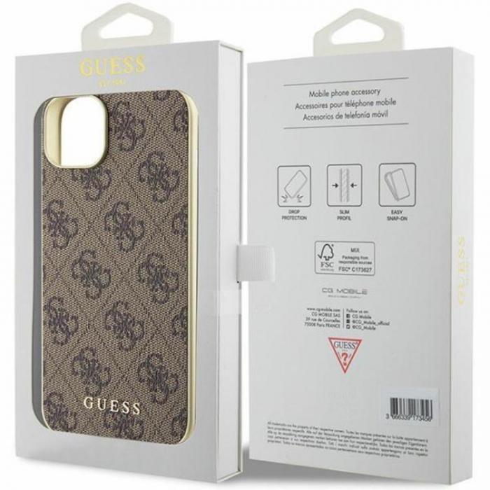 Guess - Guess iPhone 15 Plus Mobilskal Charms Collection - Brun