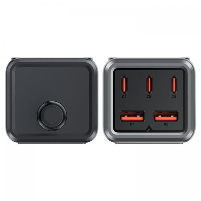 Acefast - Acefast Bordsladdare 3x USB-C/2x USB-A - Svart