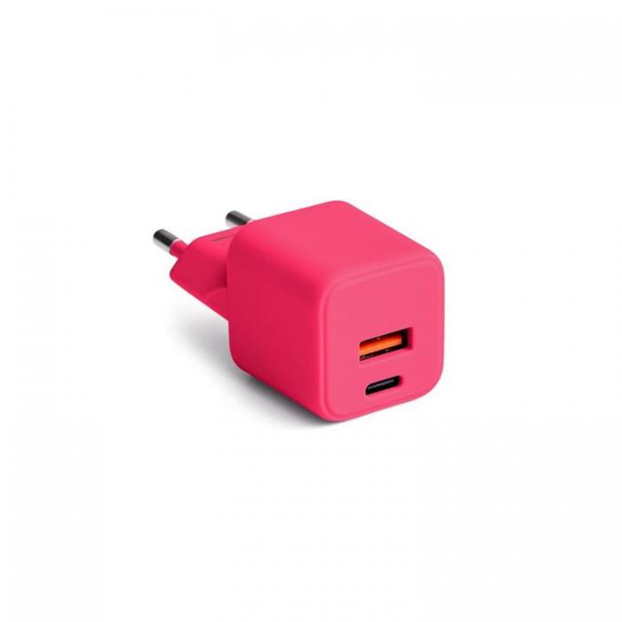 Colorum - Colorum Snabbladdare 30W 1xUSB-A 1xUSB-C - Magenta